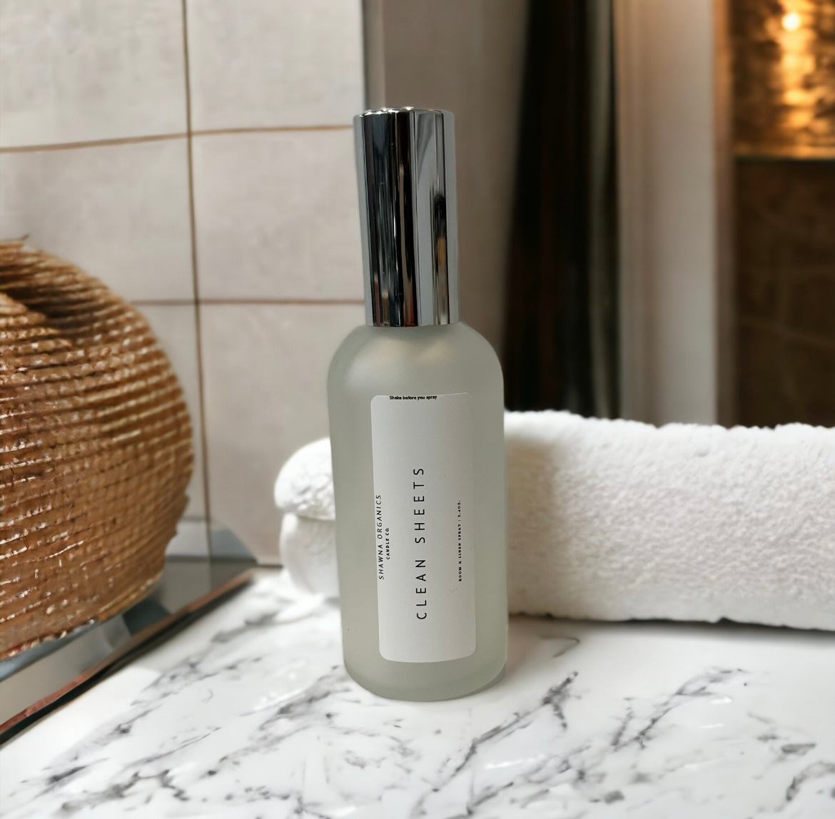 Clean sheets room & linen spray